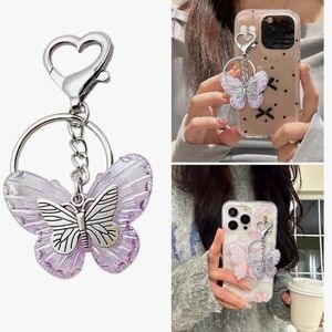 Butterfly bag charm/key ring